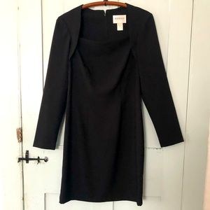 Hugo Buscati Long Sleeve Black Dress Vintage 90’s